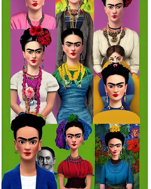 Image similar to Frida Kahlo I Pixar’s Up!