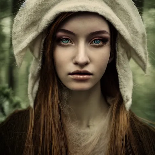 Prompt: of a portrait of a beautiful feminine elf by Alina Ivanchenko, Alessio Albi and Shin JeongHo