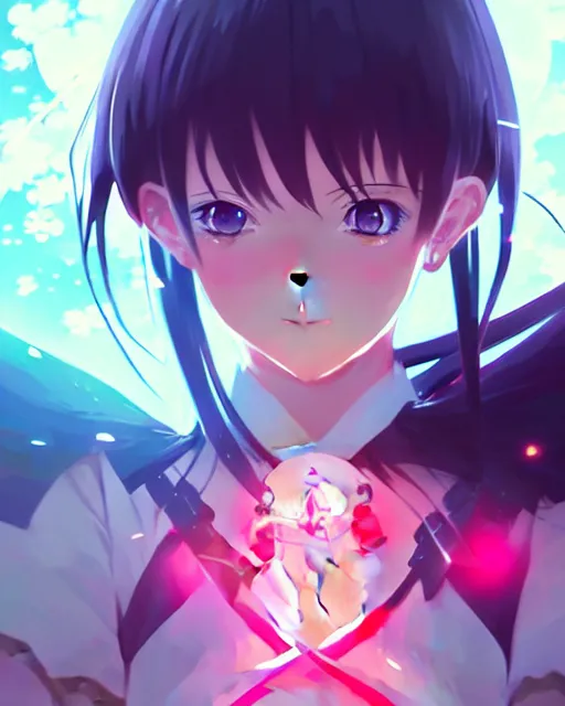 Image similar to magical girl anime screenshot, anime, intricate, sharp focus, illustration, highly detailed, digital painting, clean artstyle, concept art, matte, art by ilya kuvshinov and ruan jia and greg rutkowski, masterpiece