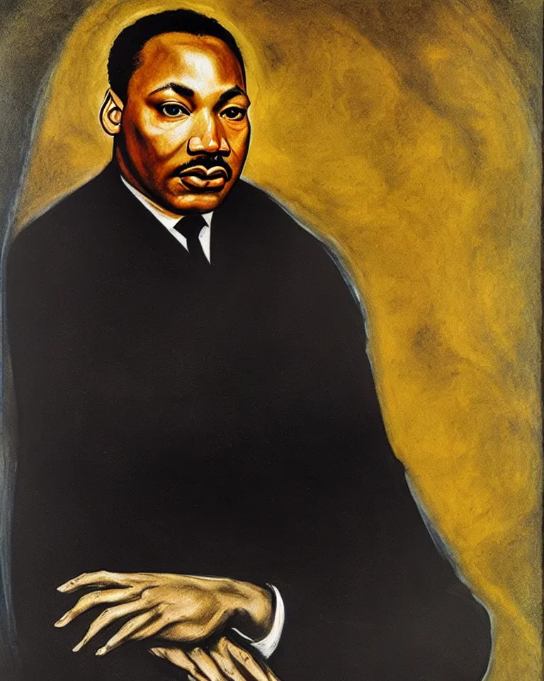 Image similar to martin luther king, jr. by el greco.