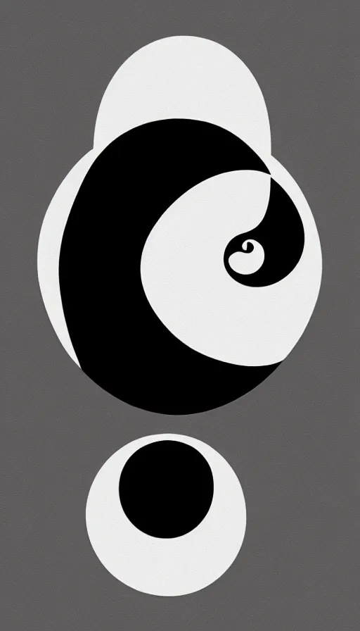 Prompt: Abstract representation of ying Yang concept, by Jesper Esjing
