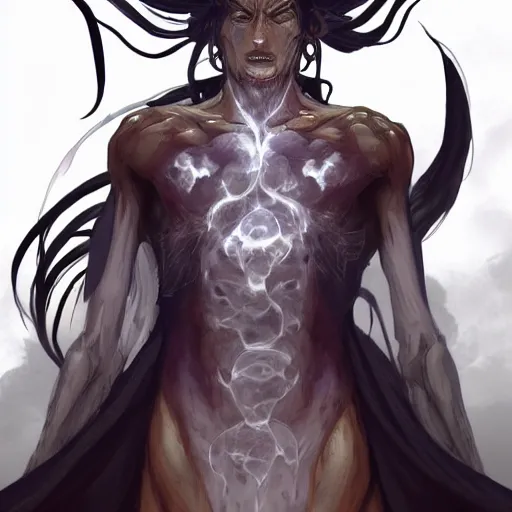 Image similar to tanjiro kamadond water, demon slayer, ghostly form, transparent, embodiment of fire a, comic book thick outline, gta art, anime, d & d, highly detailed, digital painting, artstation, concept art, sharp focus, illustration, cinematic lighting, art by artgerm and greg rutkowski and alphonse mucha