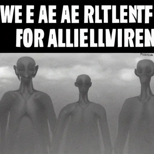 Image similar to we are relatives with aliens