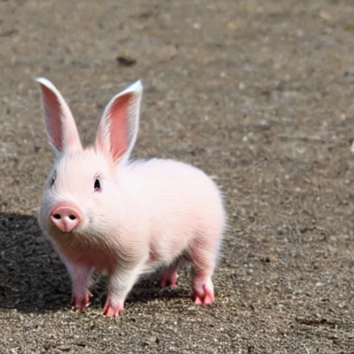 Image similar to half piglet, half bunny