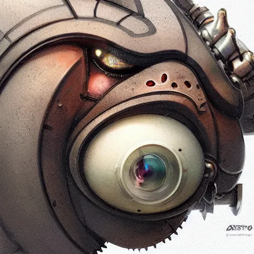 Image similar to a mechanical robot with camera lens eyes in the shape of a cute fat obese dragon, intricate, highly detailed, artstation, concept art, smooth, sharp focus, art by artgerm and greg rutkowski