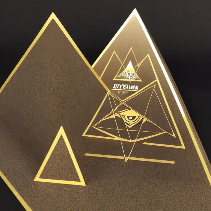 Image similar to pyramid illuminati pop up parade figure