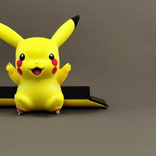 Prompt: a rubber Pikachu