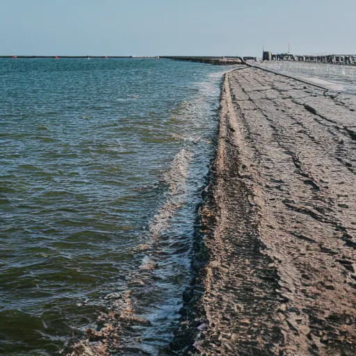 Image similar to detailed photo of the galveston sea wall