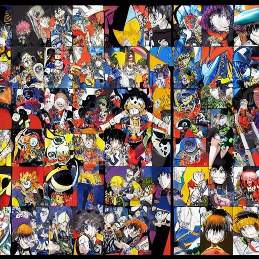 1000PCS Anime Manga Magazine Covers Anime Collage Kit 