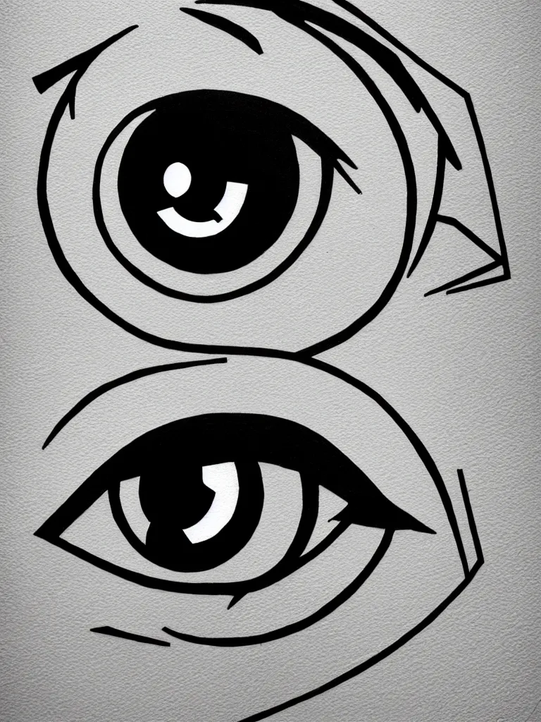 Prompt: graffiti, eye of thought, illustration, highly detailed, simple, geometric jagged lines, smooth, artstation, artwork by obey