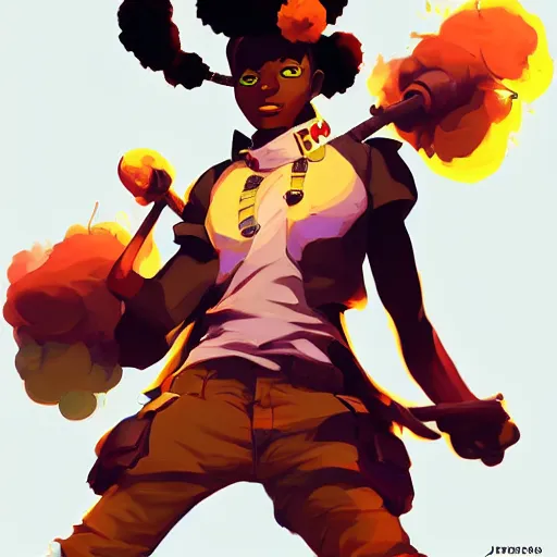 Prompt: afropunk afrika teenager, Video game character design , 2d game fanart behance hd by Jesper Ejsing, by RHADS, Makoto Shinkai and Lois van baarle, ilya kuvshinov, rossdraws global illumination