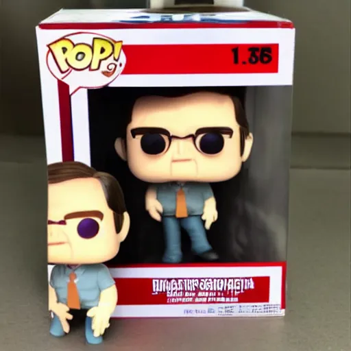 Image similar to dwight schrute funko pop