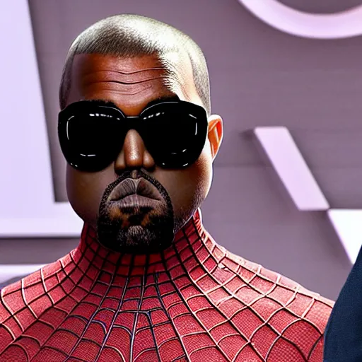 Prompt: kanye west as miles morales spiderman