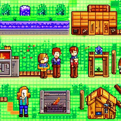 Image similar to pixel art sprite sheet rpg items, stardew valley