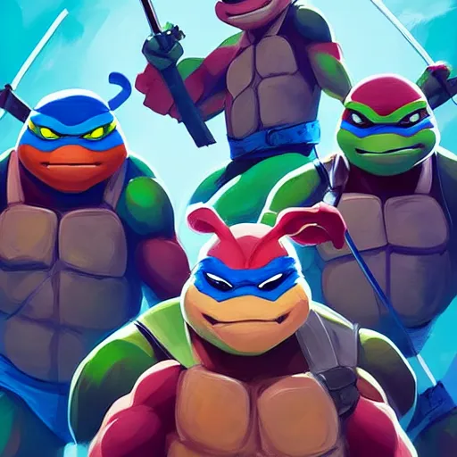 Image similar to face icon stylized minimalist teenage mutant ninja turtles, loftis, cory behance hd by jesper ejsing, by rhads, makoto shinkai and lois van baarle, ilya kuvshinov, rossdraws global illumination