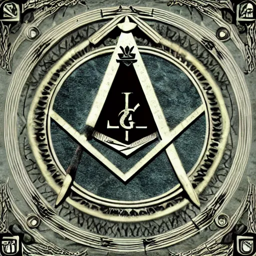 Image similar to masonic, occult lord of the rings