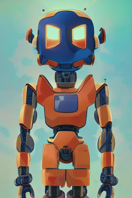 Image similar to metabots medabots medarotto medarot robot minimalist comics helmet mask neon cybereye, behance hd by jesper ejsing, by rhads, makoto shinkai and lois van baarle, ilya kuvshinov, rossdraws global illumination ray tracing hdr radiating a glowing aura