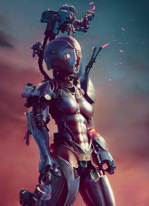 Prompt: hyper realistic photo of cyborg knight girl, full body, rule of thirds, saturated colors, cinematic, greg rutkowski, brom, james gurney, mignola, craig mullins, brian froud juan gimenez, moebius