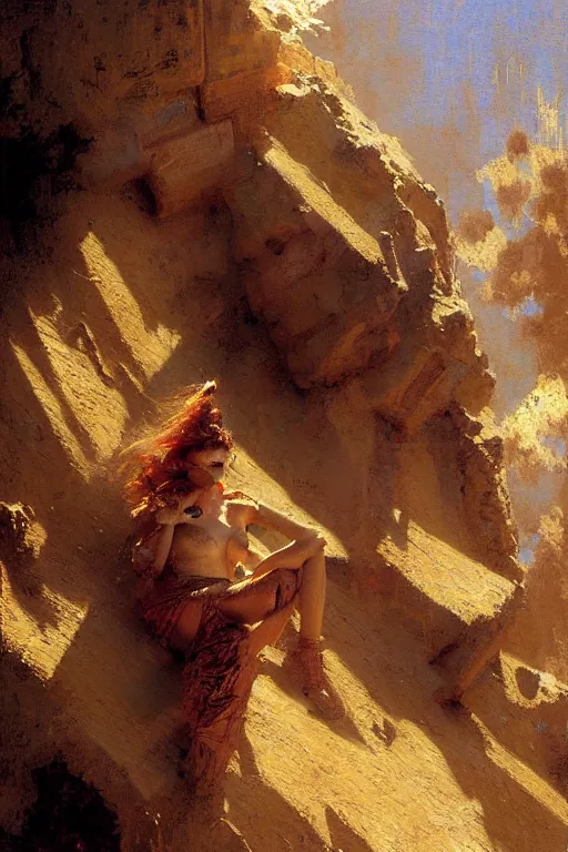 Image similar to Angle, painting by Gaston Bussiere, Craig Mullins