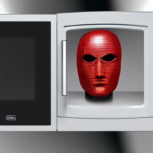 Prompt: superhero with the head of a microwave, 4k realistic photo