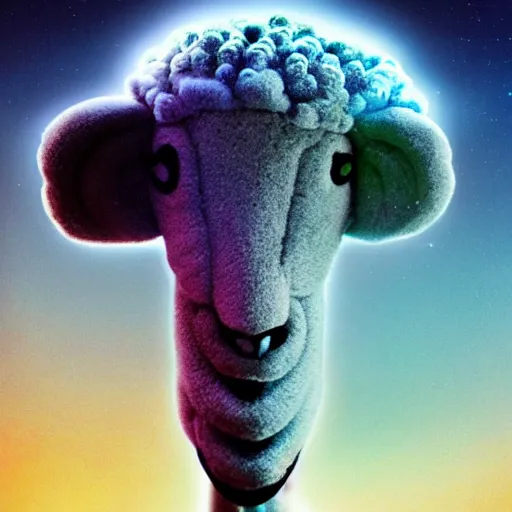 Image similar to ¿do androids dream of electric sheep?