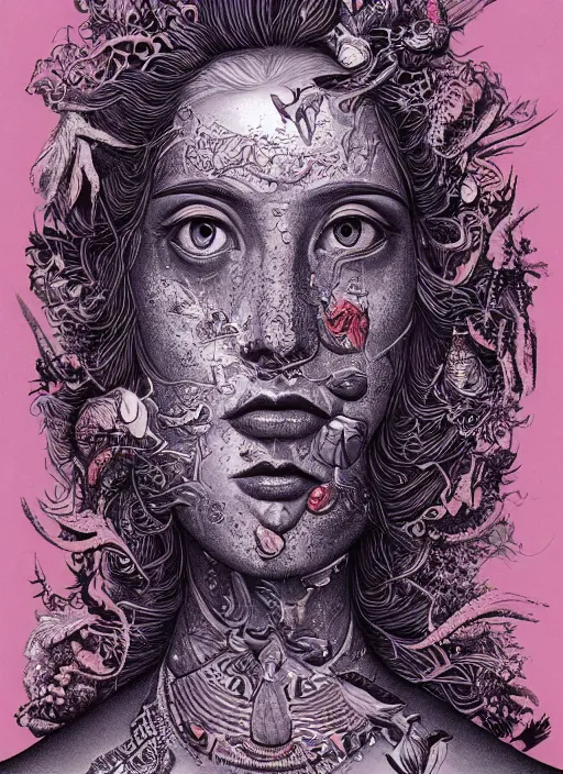 Fish goddess painting by Dan Hillier, trending on | Stable Diffusion ...