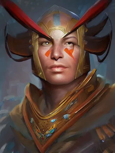 Prompt: a warry warrior with bandages on the head. intricate, elegant, highly detailed, digital painting, artstation, concept art, sharp focus, illustration, by justin gerard and artgerm, 8 k