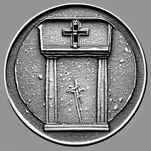 Image similar to coin design for the holy grail