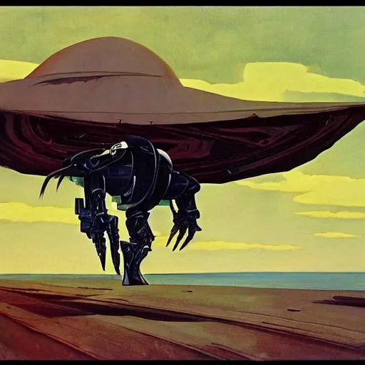 Prompt: Magnificent mecha-pterodactyl hybrid by Roger Dean, by Dean Ellis, surrealism, mecha, pterodactyl, horse