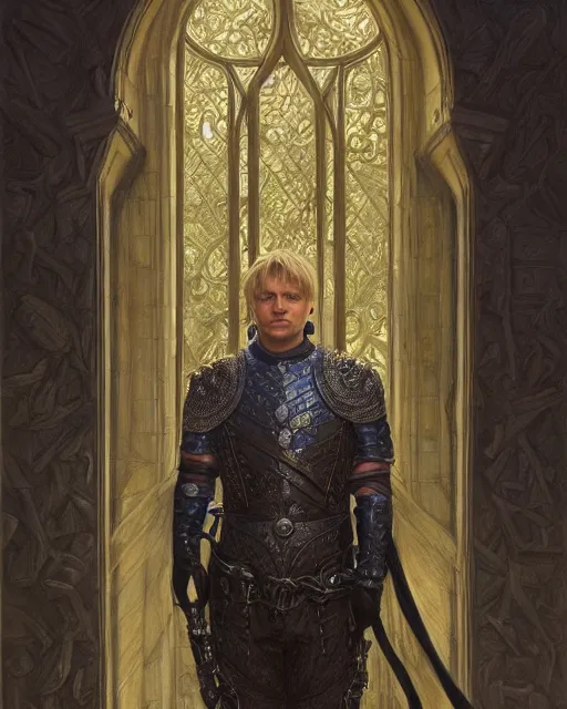 Image similar to arthur pendragon portrait, highly detailed, very intricate, cinematic lighting, painted portrait, by donato giancola and rossdraws and magali villenueve, featured on artstation