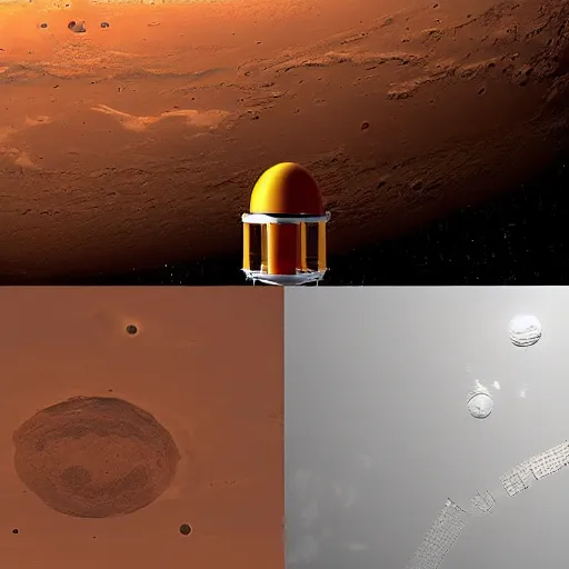 Image similar to spacestation on mars