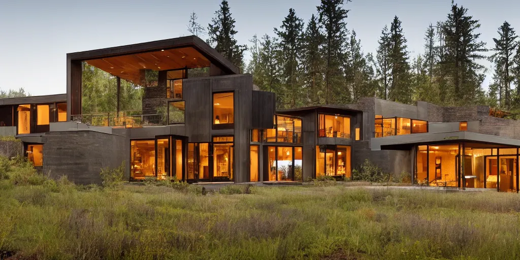 Image similar to large residence designed by tom kundig