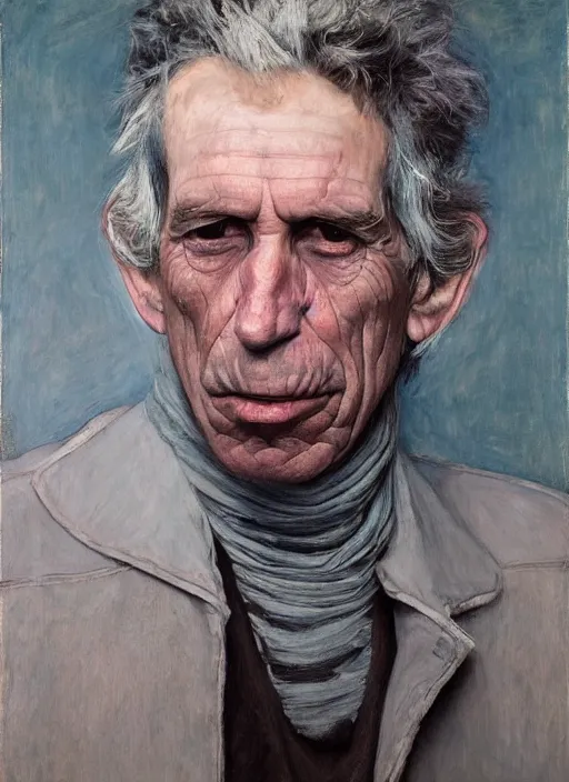 Image similar to keith richards by jeremy lipking egon schiele gottfried helnwein