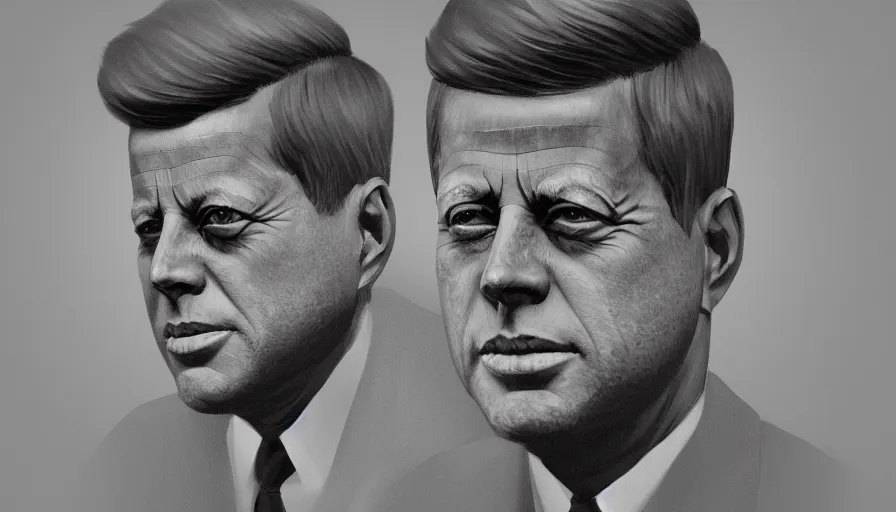 Prompt: Digital painting of JFK, hyperdetailed, artstation, cgsociety, 8k