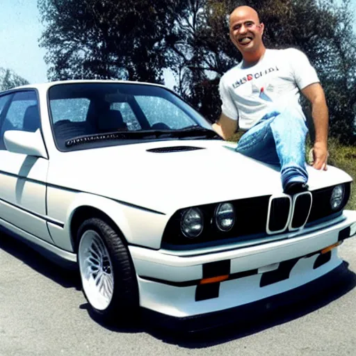 Image similar to angel Jayson Stethem hold in his arm BMW e30