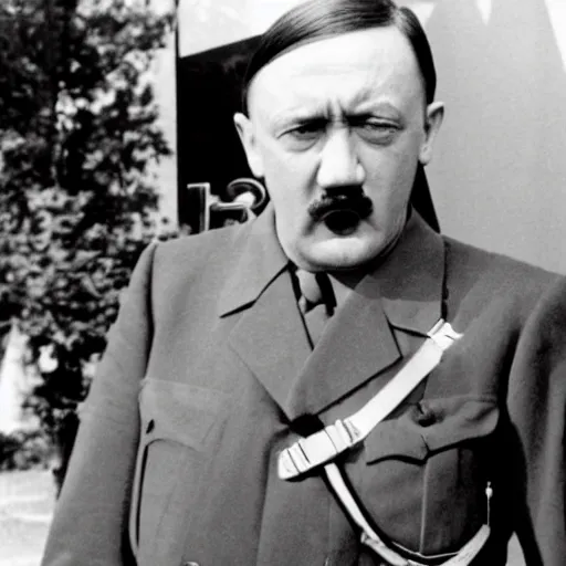 Image similar to Hitler as a 1990s rock star