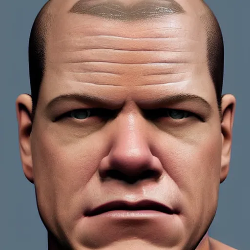 Prompt: hyperrealistic mixed media image of Matt Damon bald with scalp shaped !!foreskin!!, stunning 3d render inspired art by István Sándorfi and Greg Rutkowski, perfect facial symmetry, realistic, highly detailed attributes and atmosphere, dim volumetric cinematic lighting, 8k octane extremely hyper-detailed render, post-processing, masterpiece,