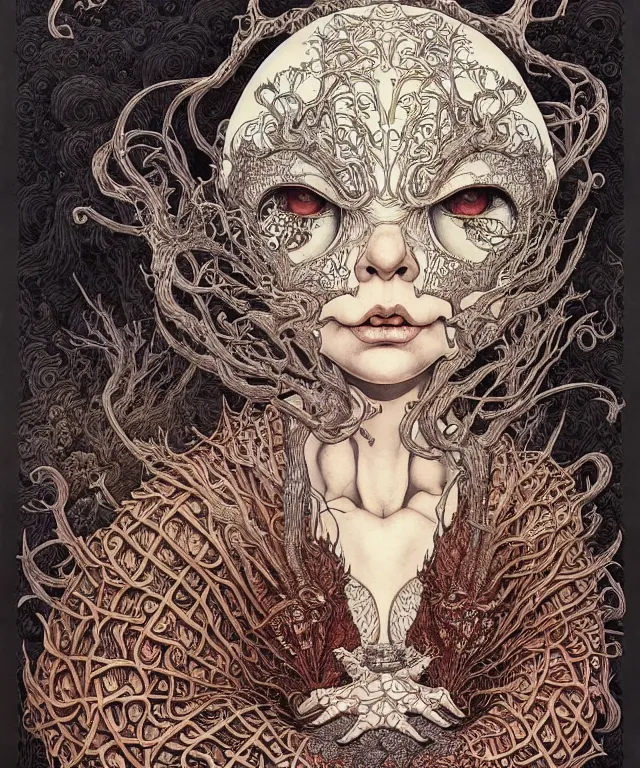 Image similar to portrait painted in jacek yerka style drawn by vania zouravliov and takato yamamoto, inspired by d & d, intricate acrylic gouache painting, high detail, sharp high detail, artstation