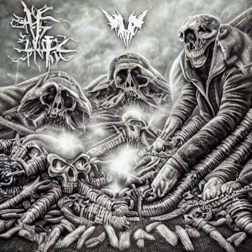 Image similar to a brutal grind core album cover