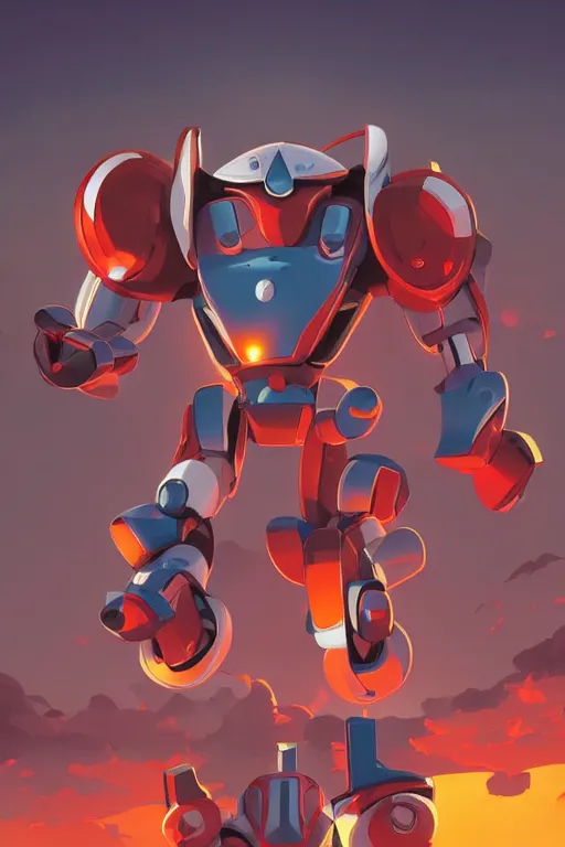 Image similar to metabots medabots medarotto medarot robot minimalist comics, behance hd by jesper ejsing, by rhads, makoto shinkai and lois van baarle, ilya kuvshinov, rossdraws global illumination ray tracing hdr radiating a glowing aura