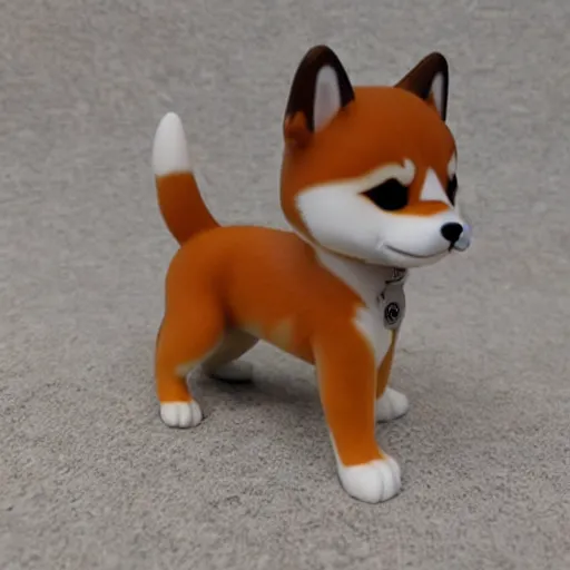 Prompt: shiba inu funko pop, high quality, high resolution