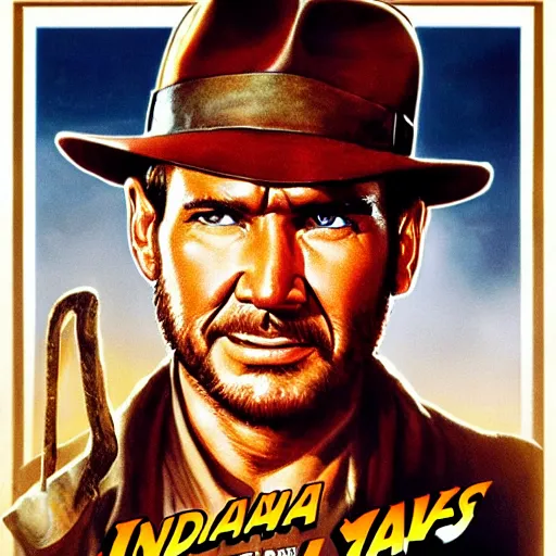 Image similar to indiana jones movie poster