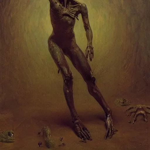 Image similar to alien by ilya repin