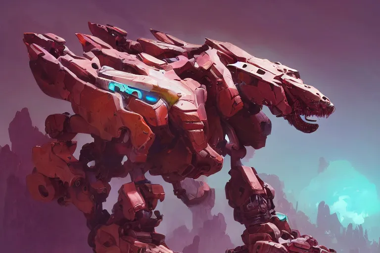 Image similar to clamberjaw machine mecha animal beast robot of horizon forbidden west horizon zero dawn bioluminiscence, behance hd by jesper ejsing, by rhads, makoto shinkai and lois van baarle, ilya kuvshinov, rossdraws global illumination