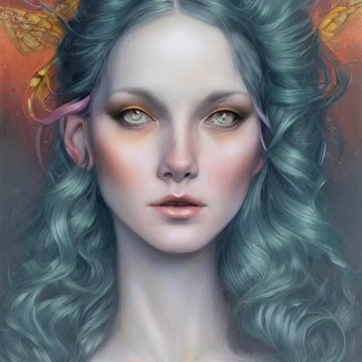 Image similar to a portrait in the style of anna dittmann and donato giancola and charles dulac.