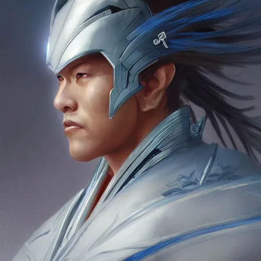 Image similar to Raiden Shogun from Genshin Impact, lifelike, portrait, highly detailed, digital painting, artstation, concept art, sharp focus, illustration, cinematic lighting, art by artgerm and greg rutkowski and alphonse mucha