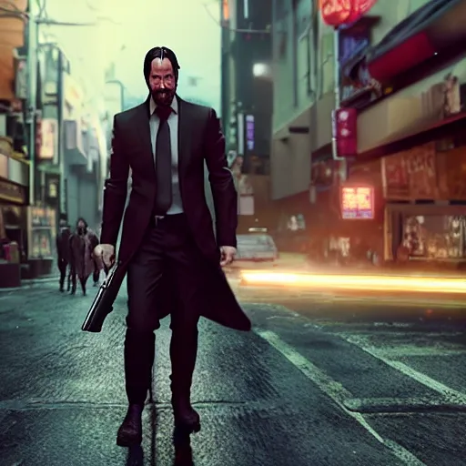 prompthunt: john wick 5 movie poster