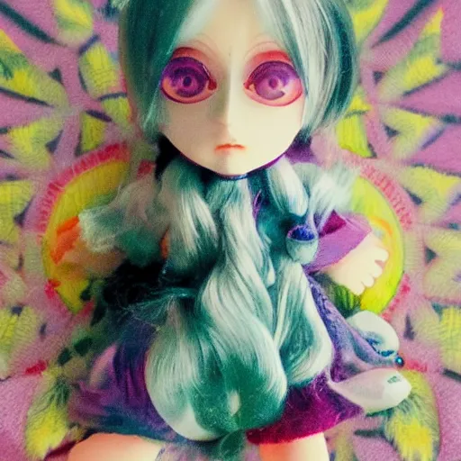 Image similar to fumo doll under the influence of psychedelics