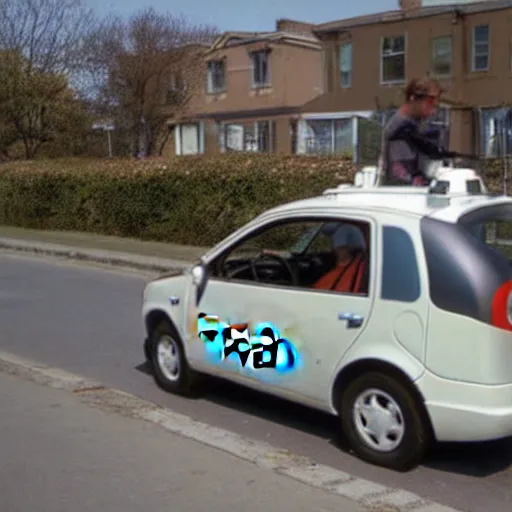 Image similar to google street view car ( 2 0 0 1 )