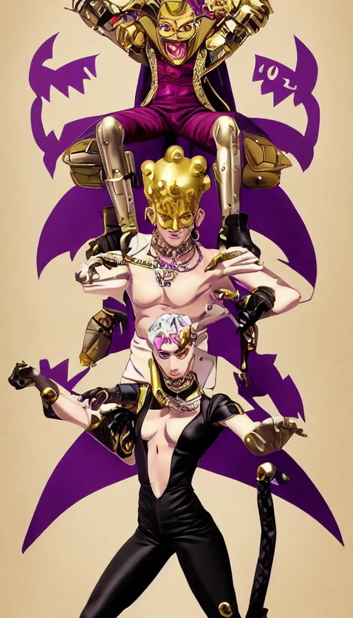 prompthunt: ''killer queen from jojo's bizarre adventure, official art,  dynamic pose, concept art, very detailed, digital paintting, jojo's,  artstation, high quality, 8 k